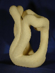 Limestone Vase - stone sculpture