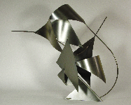 Sailing - metal sculpture